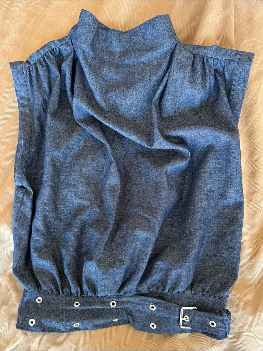 ZARA Edgy Denim Look Linen Pants Suit Set - XS